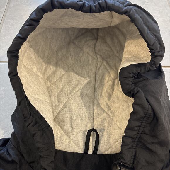 Vintage Starter Chicago Bulls Jacket Sz XL Black Red Full Zip Puffer Hooded NBA - Picture 5 of 12